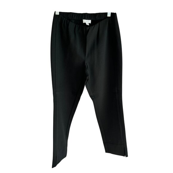 J.Jill Womens XS Petite Ponte Slim Leg Pants Black 8a - Picture 1 of 8